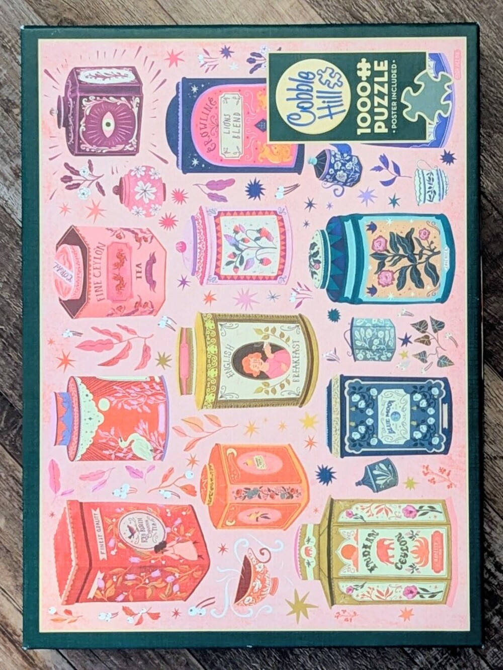 Cobble Hill "Tea Tin Treasures" 1000-Piece Jigsaw Puzzle